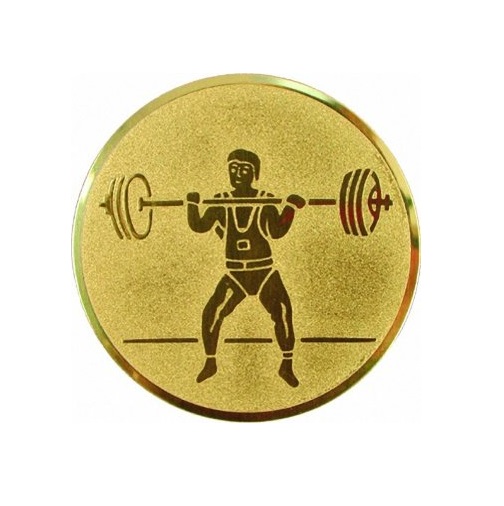 Эмблема металлическая: Тяжелая атлетика