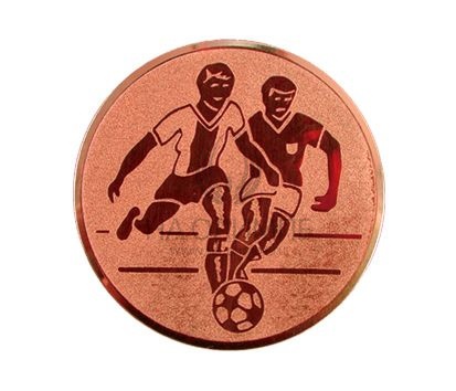 Эмблема металлическая: Футбол мужской (бронза)