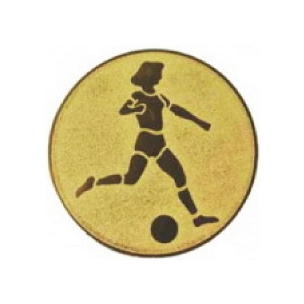Эмблема металлическая: Футбол женский