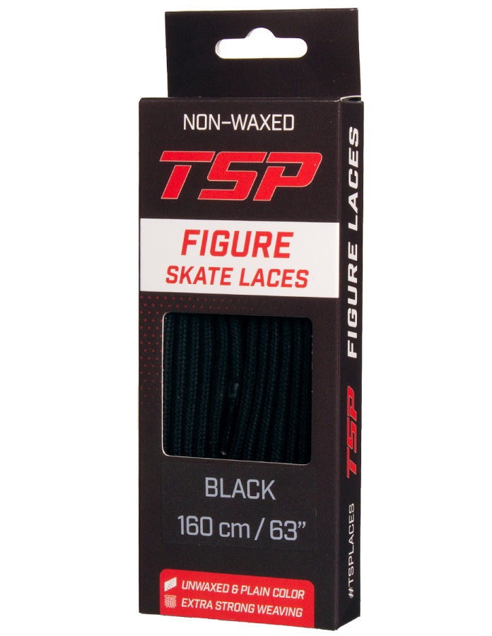 Шнурки для фигурных коньков TSP черные