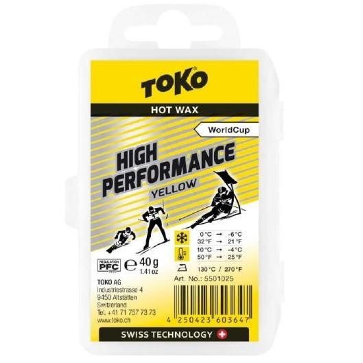 Мазь скольжения TOKO Racing Performance yellow 40гр 0/-6C парафин