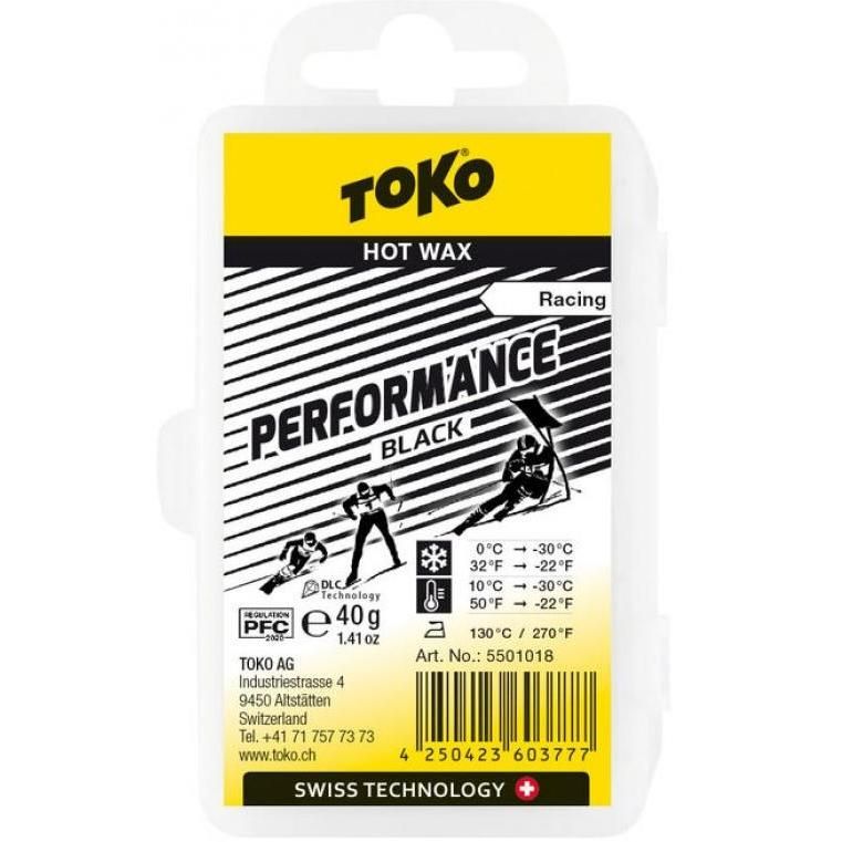 Мазь скольжения TOKO Racing Performance black 40гр +10/-30C парафин