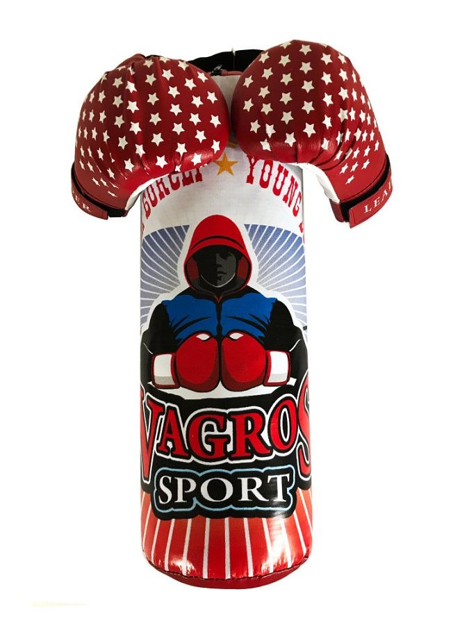 Набор боксерский Юный боксер  мешок 45см+перчатки