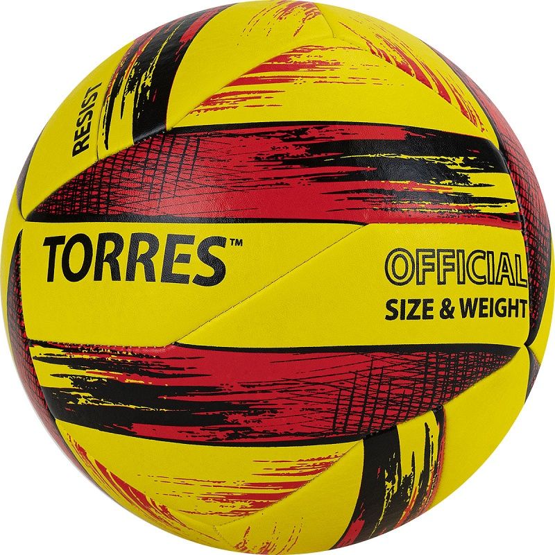 Мяч волейбольный TORRES Resist PU гибридная сшивка